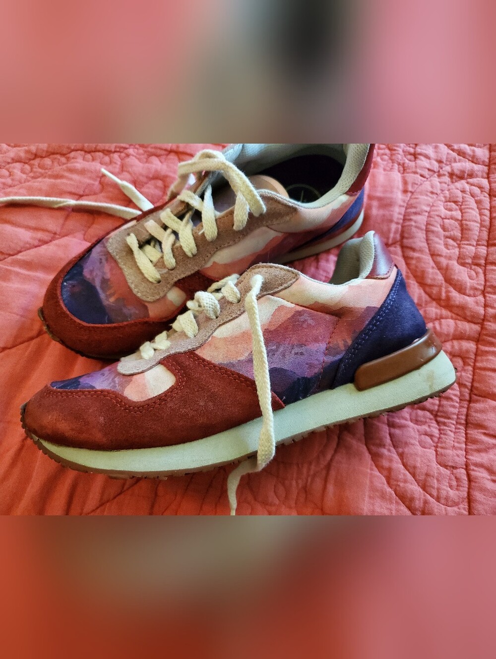 inkkas Multi-Tone Runner Sneakers in Pink, Red, Purple